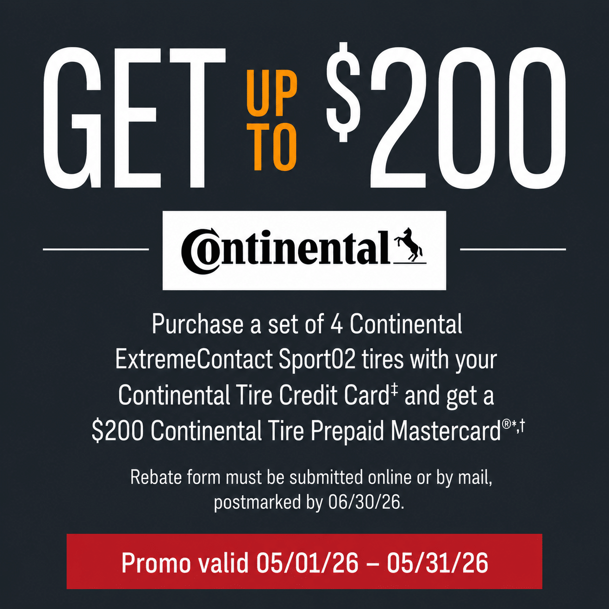 Continental Rebate