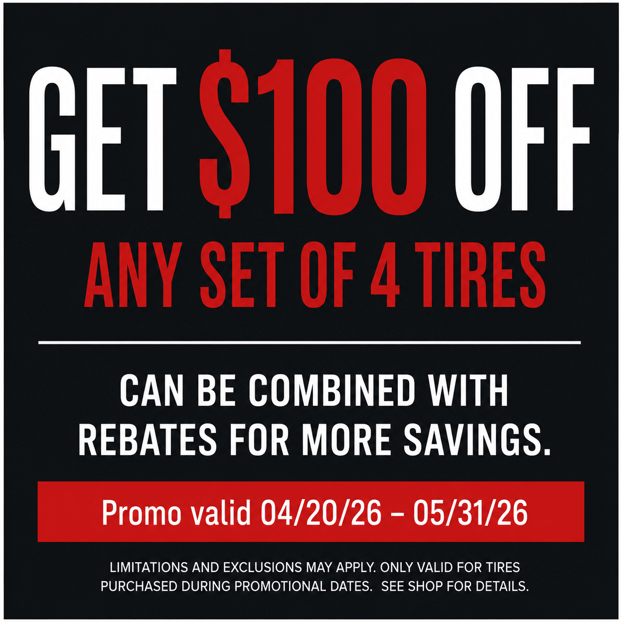 SUMMER TIRE SALE COUPON